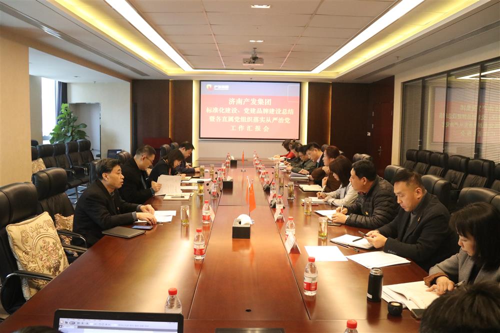 集團黨委召開黨組織標準化建設(shè)、 黨建品牌建設(shè)活動總結(jié)暨各直屬黨組織落實從嚴治黨工作匯報會議